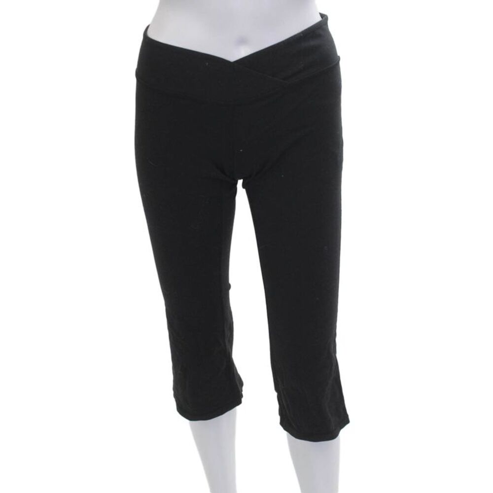 Lucy Womens Cropped Capri Pants Black Size S